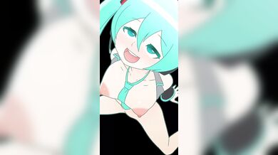 Massive Jizz Explosion on Hatsune Miku's Face (Manyakis)