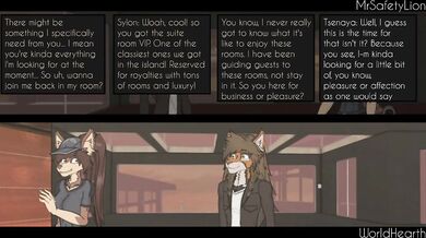 Taken by the Lion in the VIP Room of the LyonHearth Resort - Tsenaya's First Anal Experience