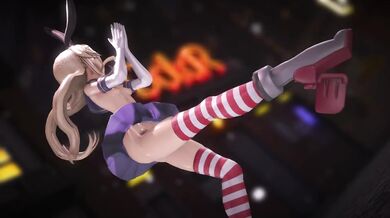 Kancolle x Shimakaze: Poisonous Cum Explosion in 3D