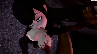 Gaping Butthole Violated [gurochanop] by Mavis' Enormous Boobies