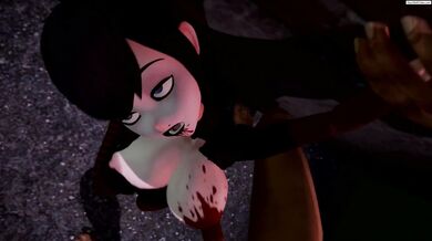 Gaping Butthole Violated [gurochanop] by Mavis' Enormous Boobies