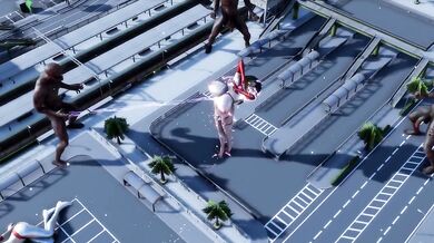 Monstrous Light Attack: Ultragirl Fucked in Every Hole!