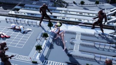 Monstrous Light Attack: Ultragirl Fucked in Every Hole!