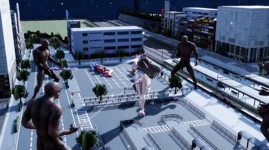 Monstrous Light Attack: Ultragirl Fucked in Every Hole!