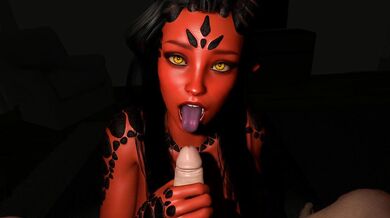 Satisfying a Succubus with a Handjob