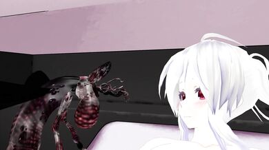 [Hentai Insect] Interrupting Haku's Reading Session with a 107-Inch Insect Cock