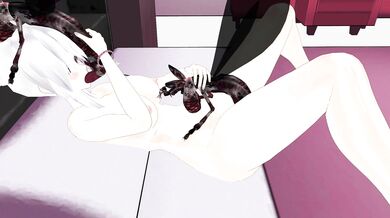 [Hentai Insect] Interrupting Haku's Reading Session with a 107-Inch Insect Cock