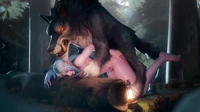 Night Elf x Wolf [Colonelyobo] - Sexy Night Elf Gets Fucked by a Horny WolfA lonely night elf and a wolf engage in an erotic encounter in the woods. The night elf, whose beauty is matched only by her untamed sexuality, seduces the wolf with her enchantin