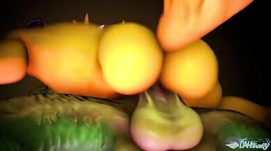 The Tail-Bending Antics of Renamon and Renkton in 'Dashing Sharks'