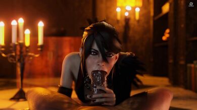 Morrigan's Black Blowjob