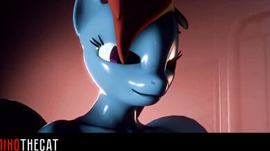 Dominatrix Pussy Slips and Slides on Wet Tiles