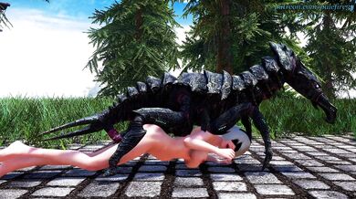 Chaurus-fucking YoRHa 2B's tight asshole with her blade out [Palefire34]