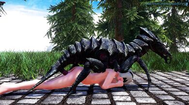 Chaurus-fucking YoRHa 2B's tight asshole with her blade out [Palefire34]