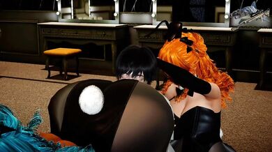 Strip Tease Peep Show Blowjobs with Sexy Club Bunnies [ElSharkoDiablo]