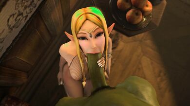 Link's Erotic Adventure: Zelda Sucks and Swallows [HD]