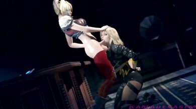 - Harley Quinn gets a blowjob from Black Canary