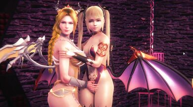 Juicy Lesbians Marie Rose and Helena in Honey Select 2
