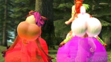 Enchantress Aiushtha and Lillia's Slime Fuckfest