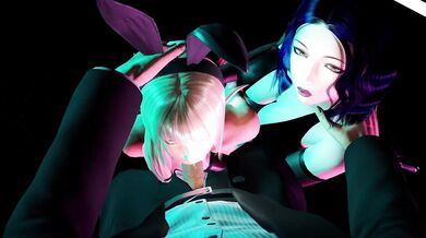 Elfin Rabbit-eared Beauty Seduces with Blowjobs