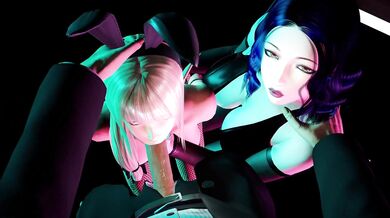 Elfin Rabbit-eared Beauty Seduces with Blowjobs