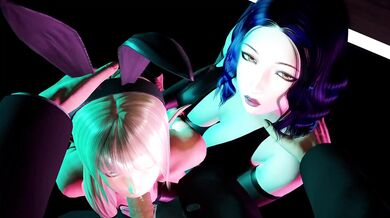 Elfin Rabbit-eared Beauty Seduces with Blowjobs