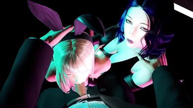 Elfin Rabbit-eared Beauty Seduces with Blowjobs