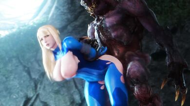 Samus Aran's Epic Intergalactic Booty Bash with Noname55