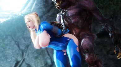 Samus Aran's Epic Intergalactic Booty Bash with Noname55