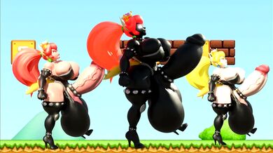 Ass-fucking Peach on the go