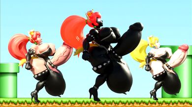 Ass-fucking Peach on the go