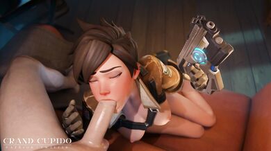 Tracer's Oral Arrest for Your Dick, Overwatch Blowjob