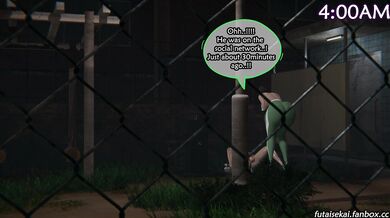 Sissy Bitch Gets a Public Pounding from Shemale Gang