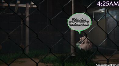 Sissy Bitch Gets a Public Pounding from Shemale Gang