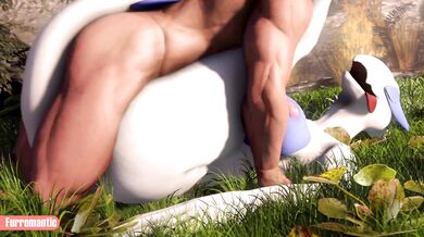 Furry Love: Lugia's Wild Romp