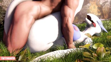 Furry Love: Lugia's Wild Romp