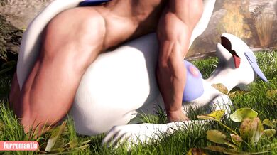 Furry Love: Lugia's Wild Romp