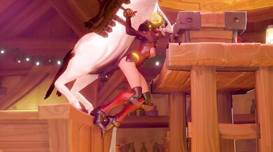 Mercy Gets Her Pussy Pounded by a Huge Stallion in the Void Court
