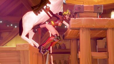 Mercy Gets Her Pussy Pounded by a Huge Stallion in the Void Court