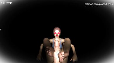 Lara's Footjob Escapade in Emptiness