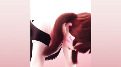 Furious Fucking with D.Va and Her Pooch