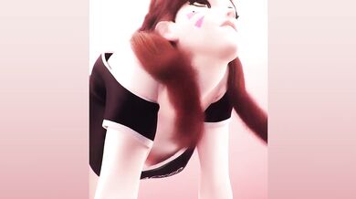 Furious Fucking with D.Va and Her Pooch