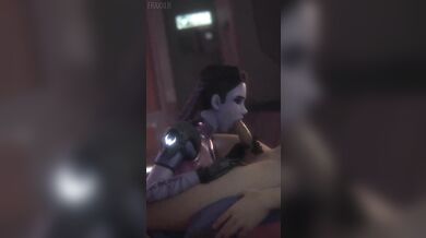 Sexy Widow Makes a Sound Blow Job