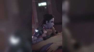 Sexy Widow Makes a Sound Blow Job