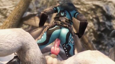 Aquarea's Wild Romp with a Lycanthrope in Skyrim