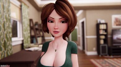 [4K] My AniAniBoy Lover's Clothed White Aunt Cass Helps Me Get Off