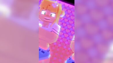 Amber and Bia's Slippery T Wet Adventure in Minecraft 18+ Land