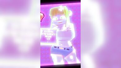 Amber and Bia's Slippery T Wet Adventure in Minecraft 18+ Land