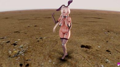 Horny Hentai Cutie 'Shimakaze' Gets Naughty in 'WiggleWiggle (B ver)' MMD R18 Video