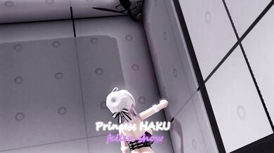 Princess Haku's Shower Slip and Trip (by Banana on Iwara)