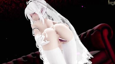 Princess Haku's Shower Slip and Trip (by Banana on Iwara)